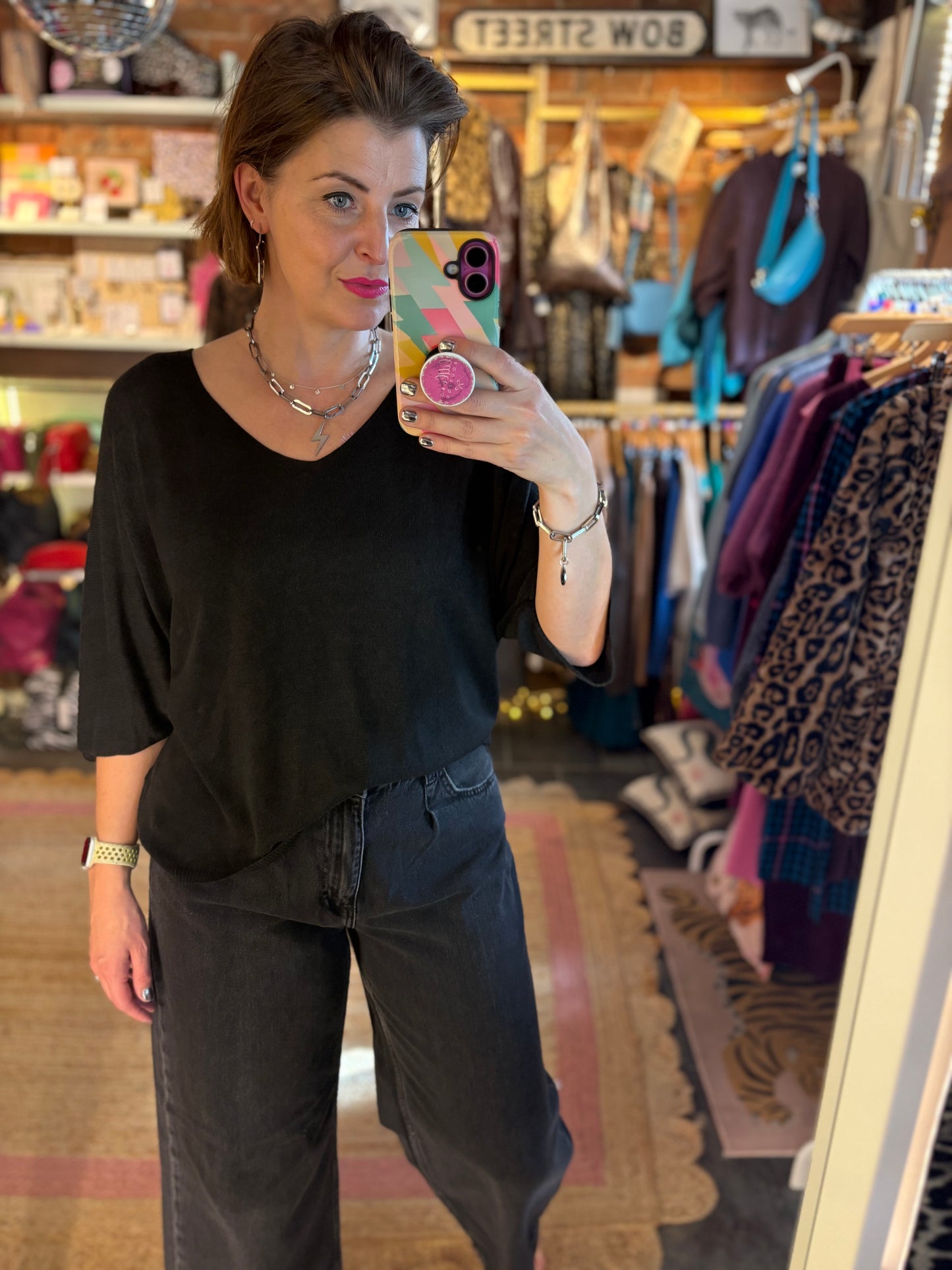 Soft Knit Batwing Top