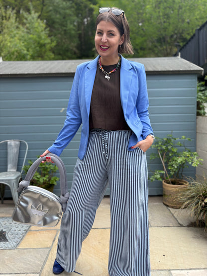 Linen Striped Trousers