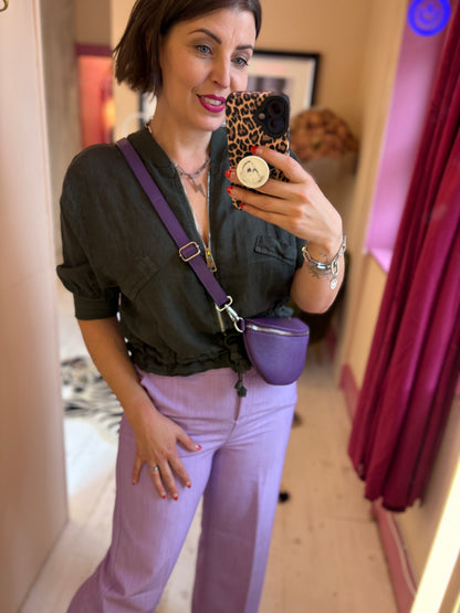 Linen Bomber Jacket