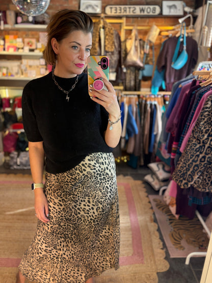 Alpaca Crew Neck Boxy Jumper