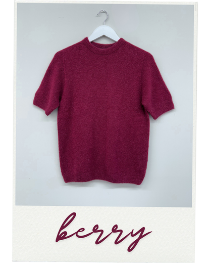 Alpaca Crew Neck Boxy Jumper