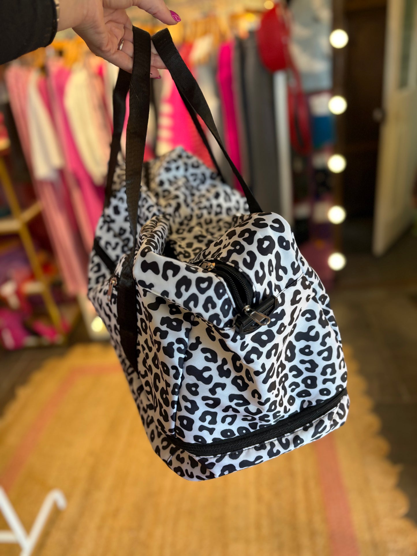 Animal Print Weekend Holdall Bag