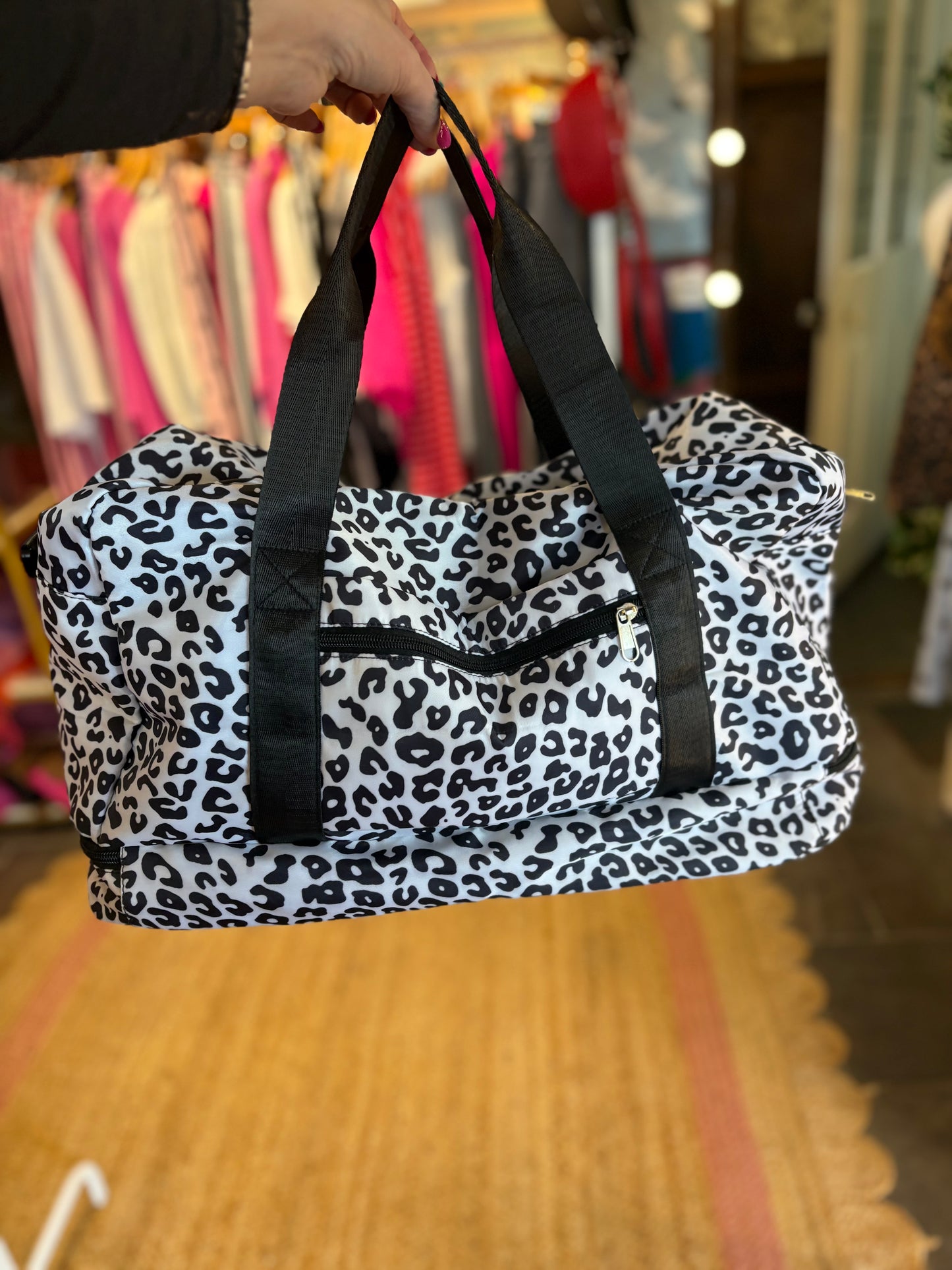 Animal Print Weekend Holdall Bag