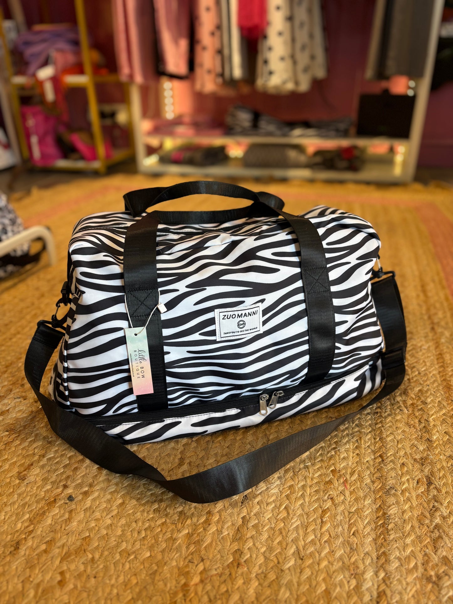 Animal Print Weekend Holdall Bag