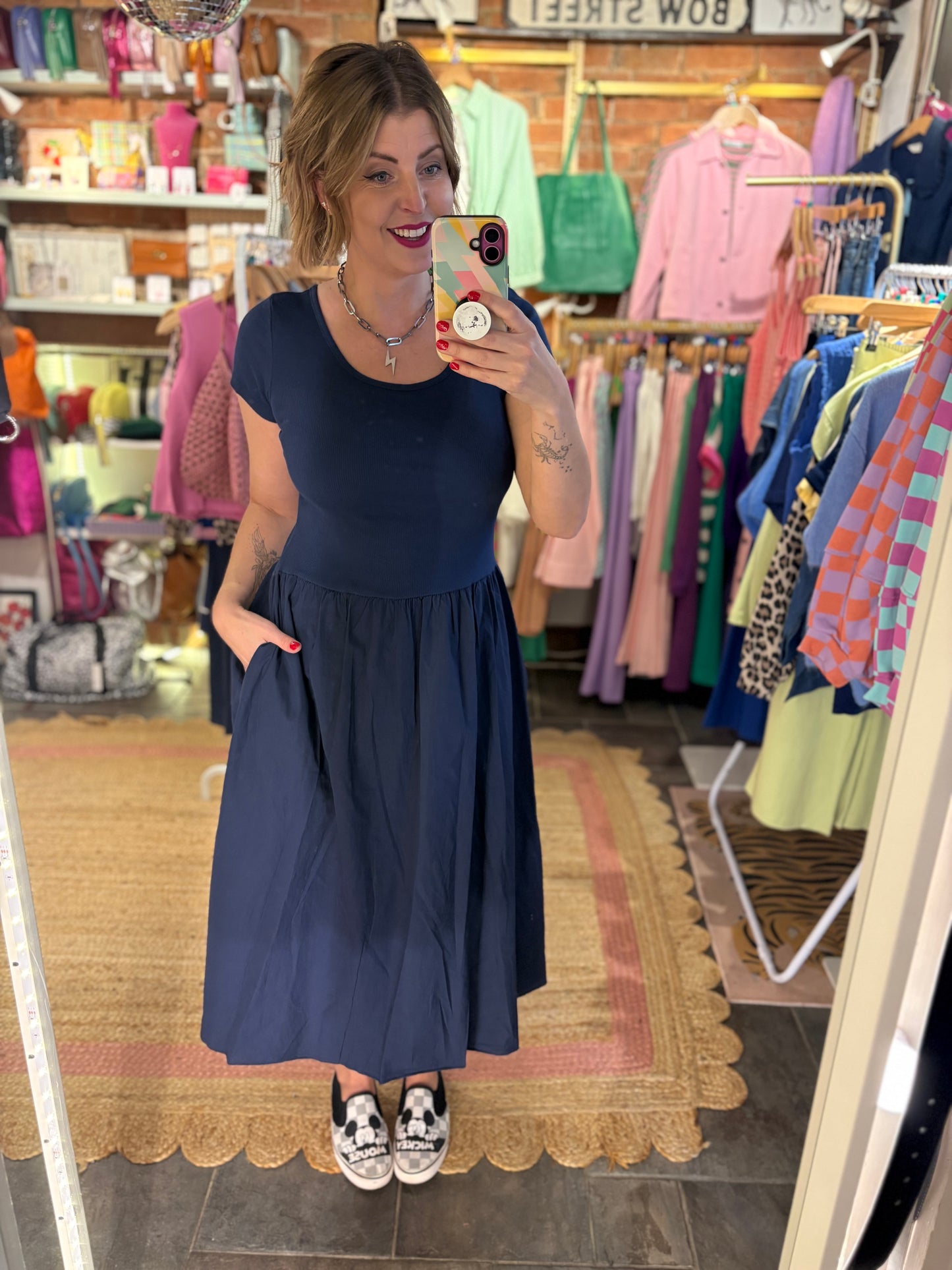 Cotton Midi Dress