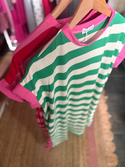 Striped T-Shirt Dress