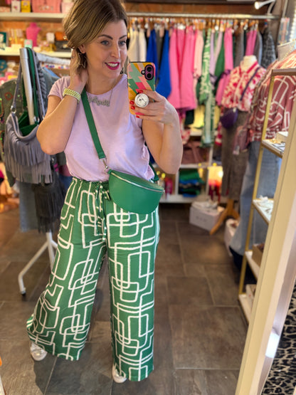 Satin Co Ord Wide Leg Trouser