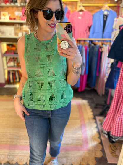 Lace Sleeveless Top