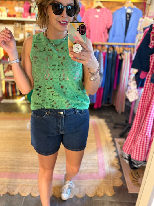 Lace Sleeveless Top