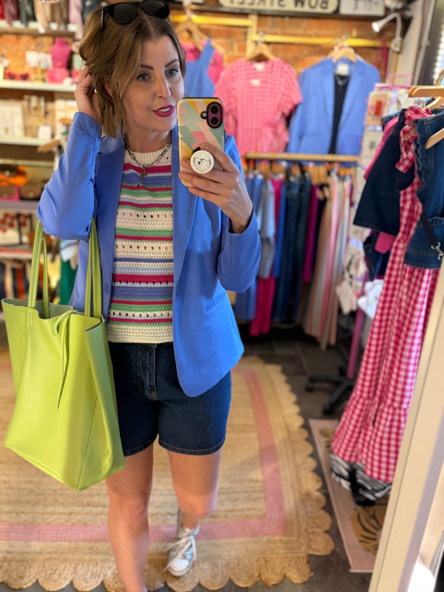 Jersey Soft Blazer - Wedgewood Blue
