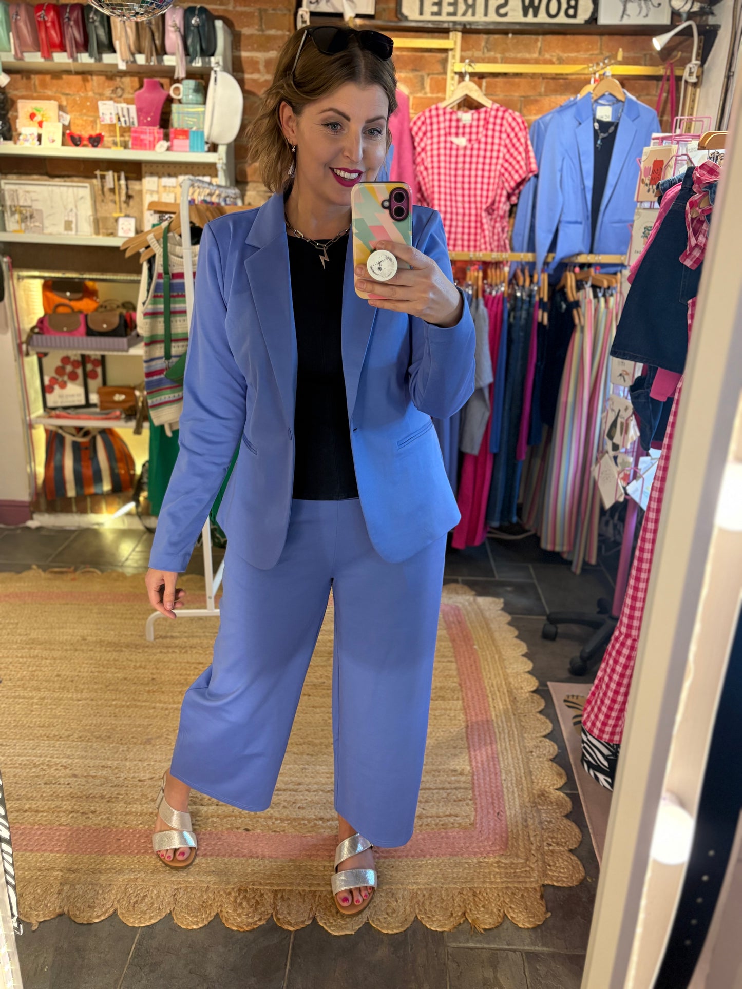 Jersey Soft Blazer - Wedgewood Blue