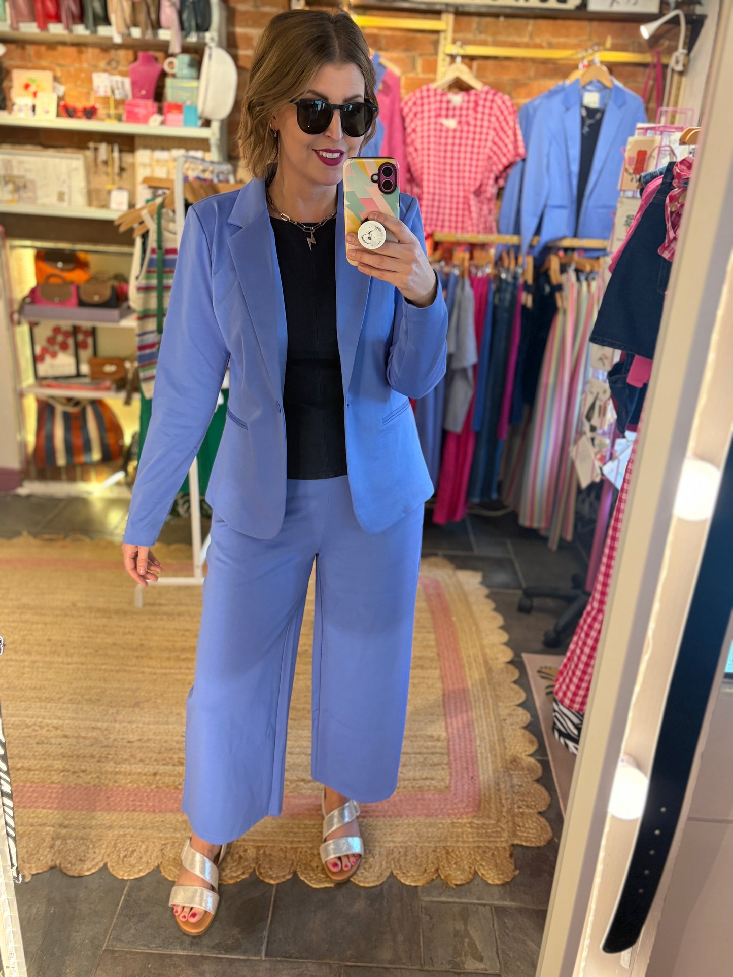 Jersey Soft Blazer - Wedgewood Blue