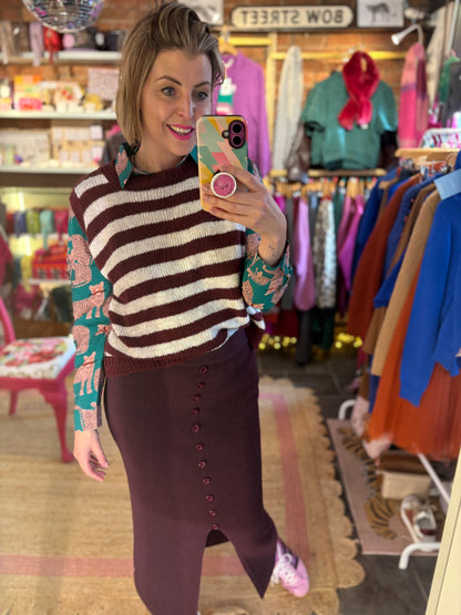 Thick Knit Pencil Skirt