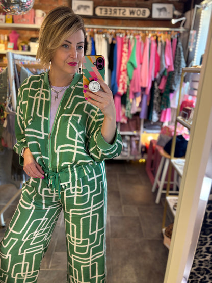 Satin Co Ord Wide Leg Trouser