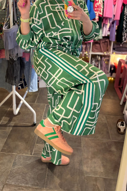 Satin Co Ord Wide Leg Trouser