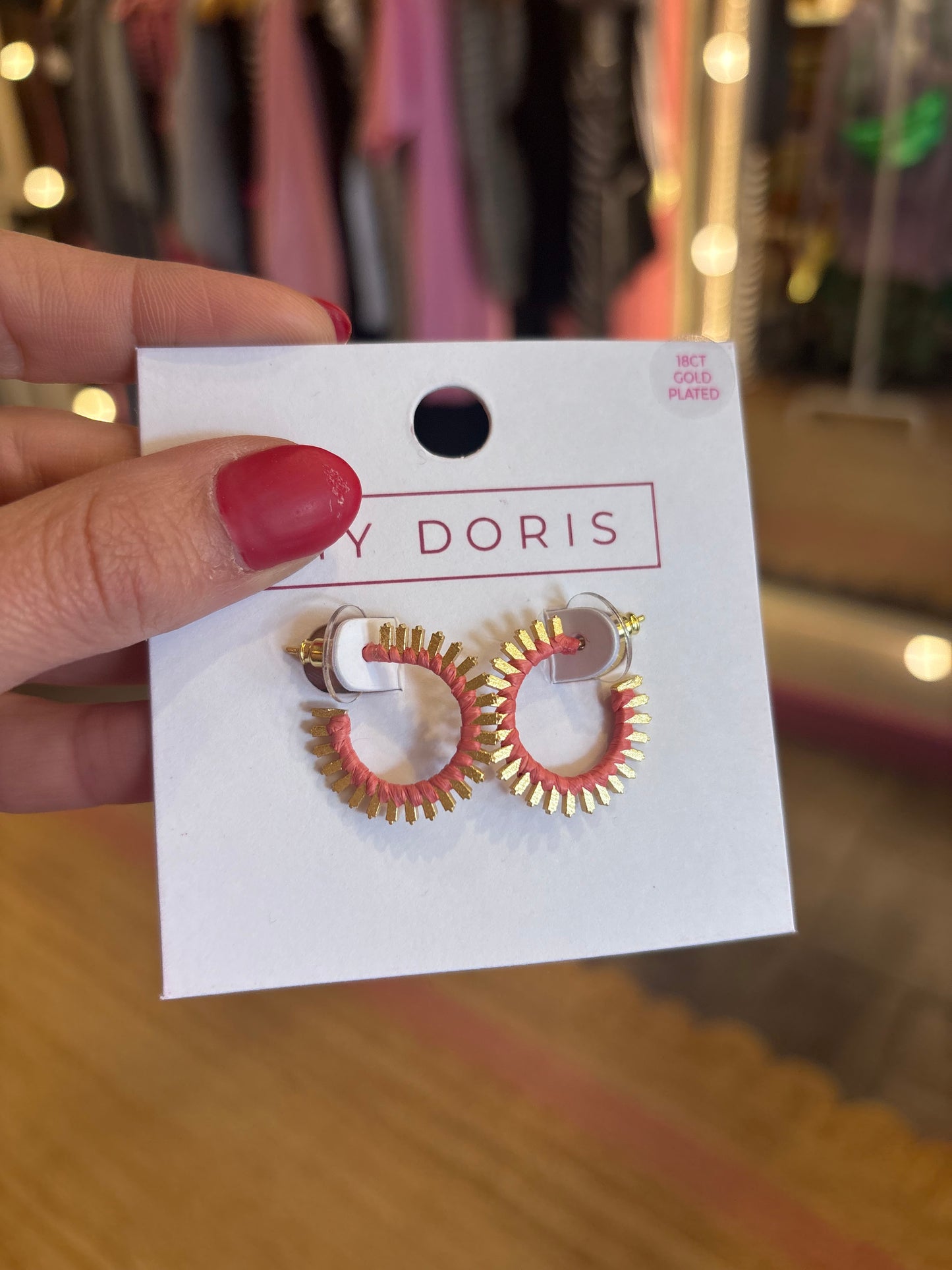 Small Hoop Fan Earrings
