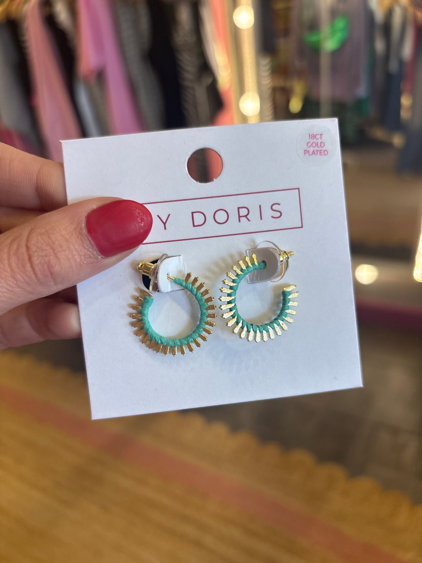 Small Hoop Fan Earrings