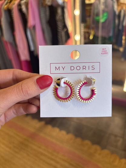Small Hoop Fan Earrings
