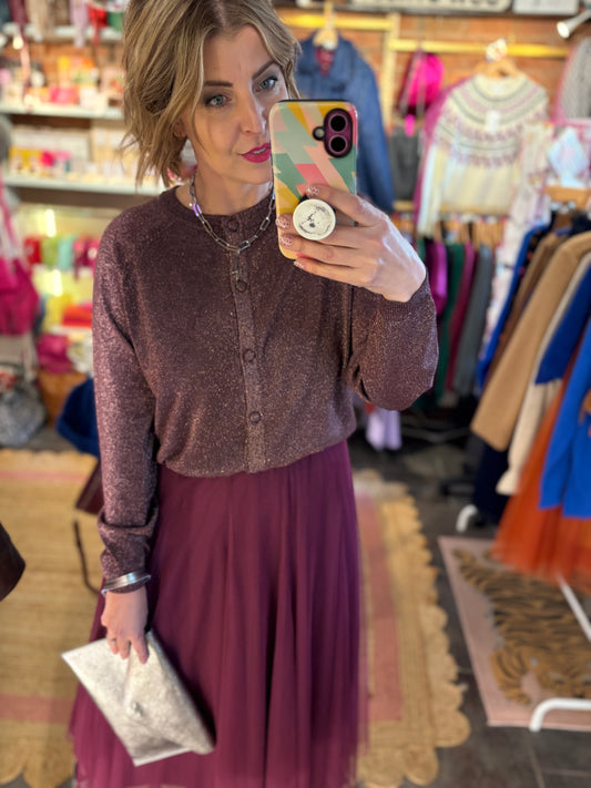 Metallic Knit Cardigan | 3 Colours