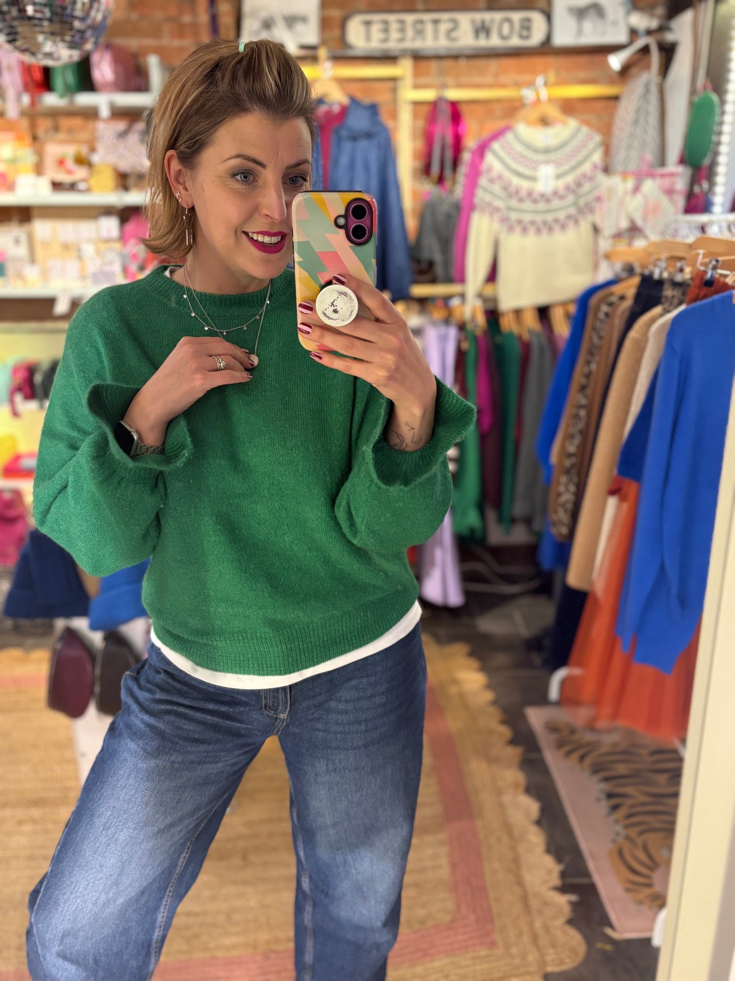 Frill Cuff Relaxed Jumper