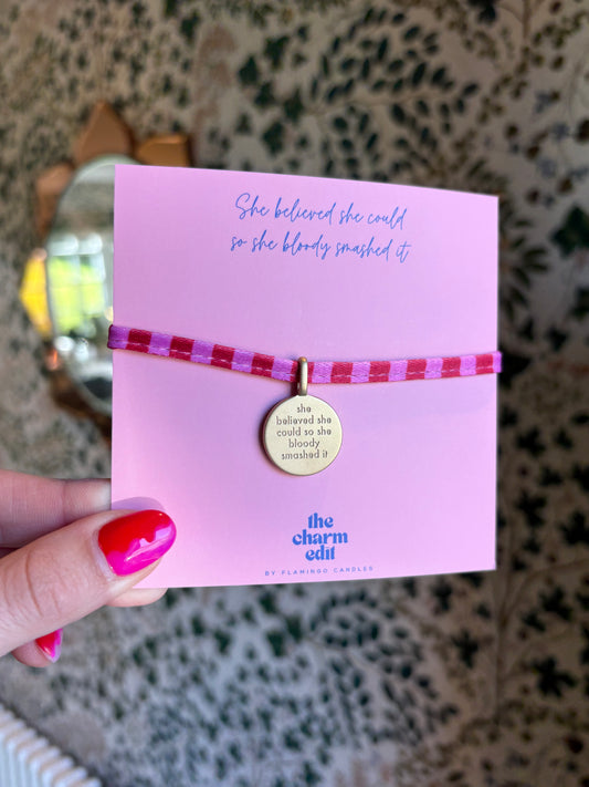 Charm Bracelet - She Believed She Could