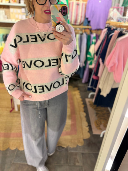 LOVE Knit Jumper