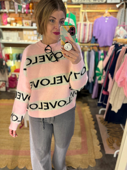 LOVE Knit Jumper