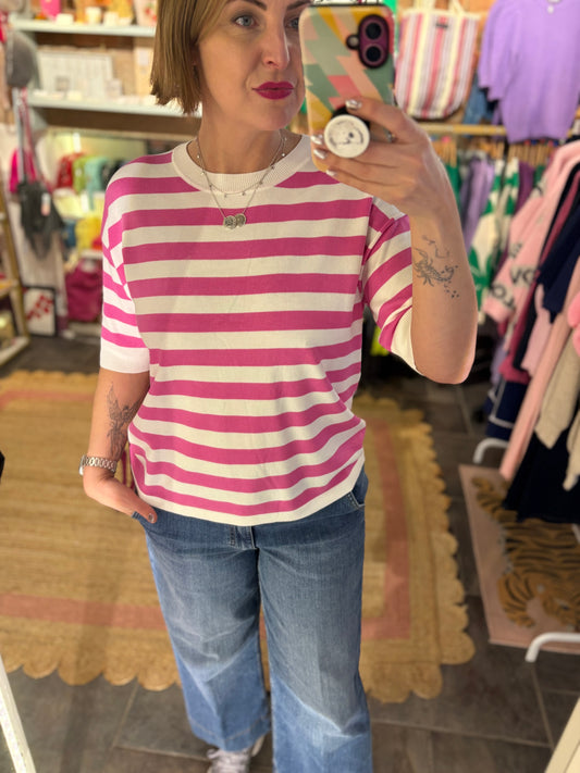 Striped Knitted T-shirt
