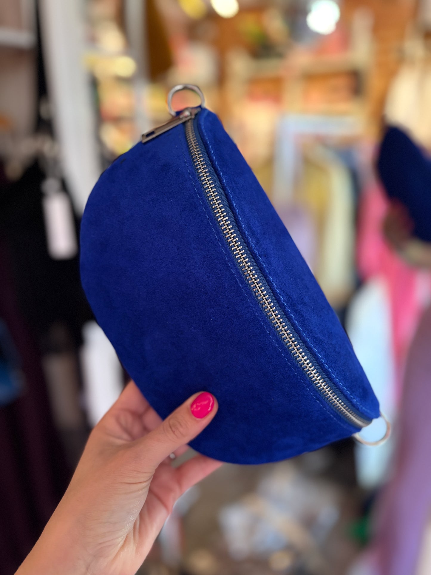 Leather Moon Crossbody/Bum Bag