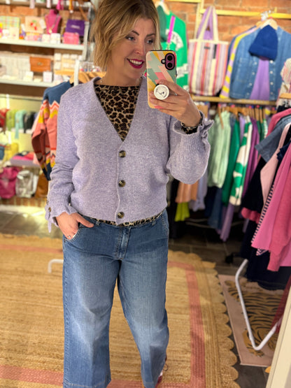 Ankle Length Wide Leg Jeans