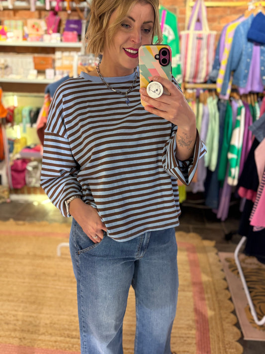 Stripey Long Sleeve Top