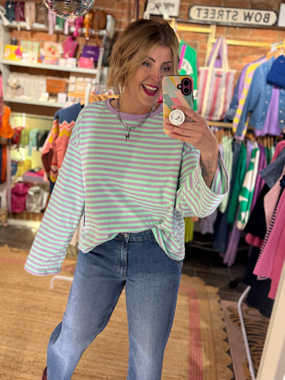 Ankle Length Wide Leg Jeans