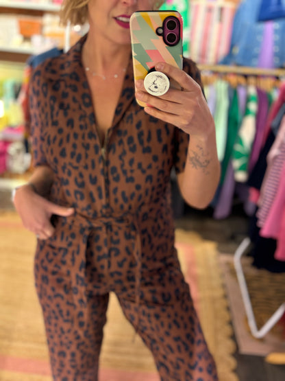Leopard Print Jumpsuit