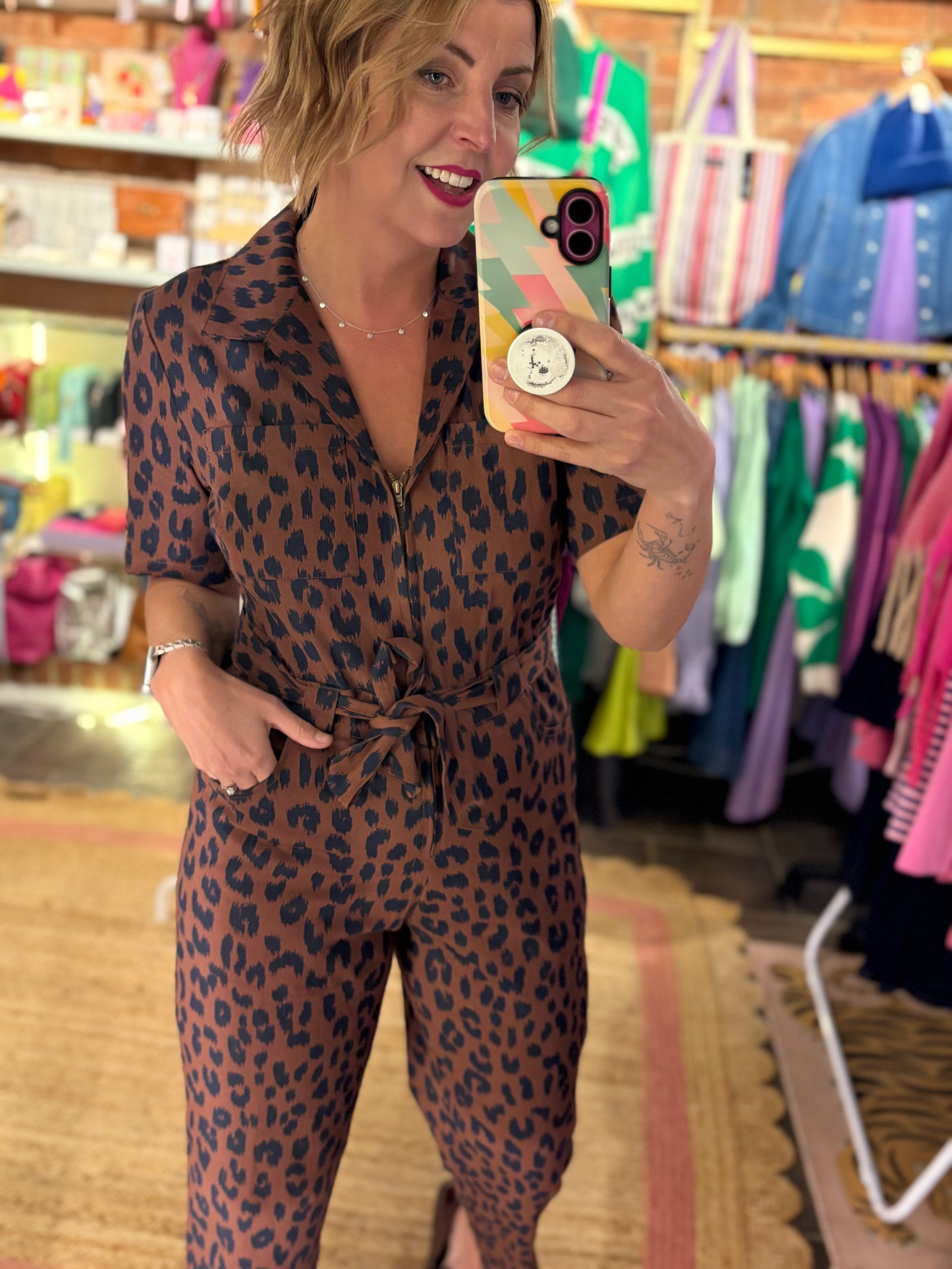 Leopard Print Jumpsuit