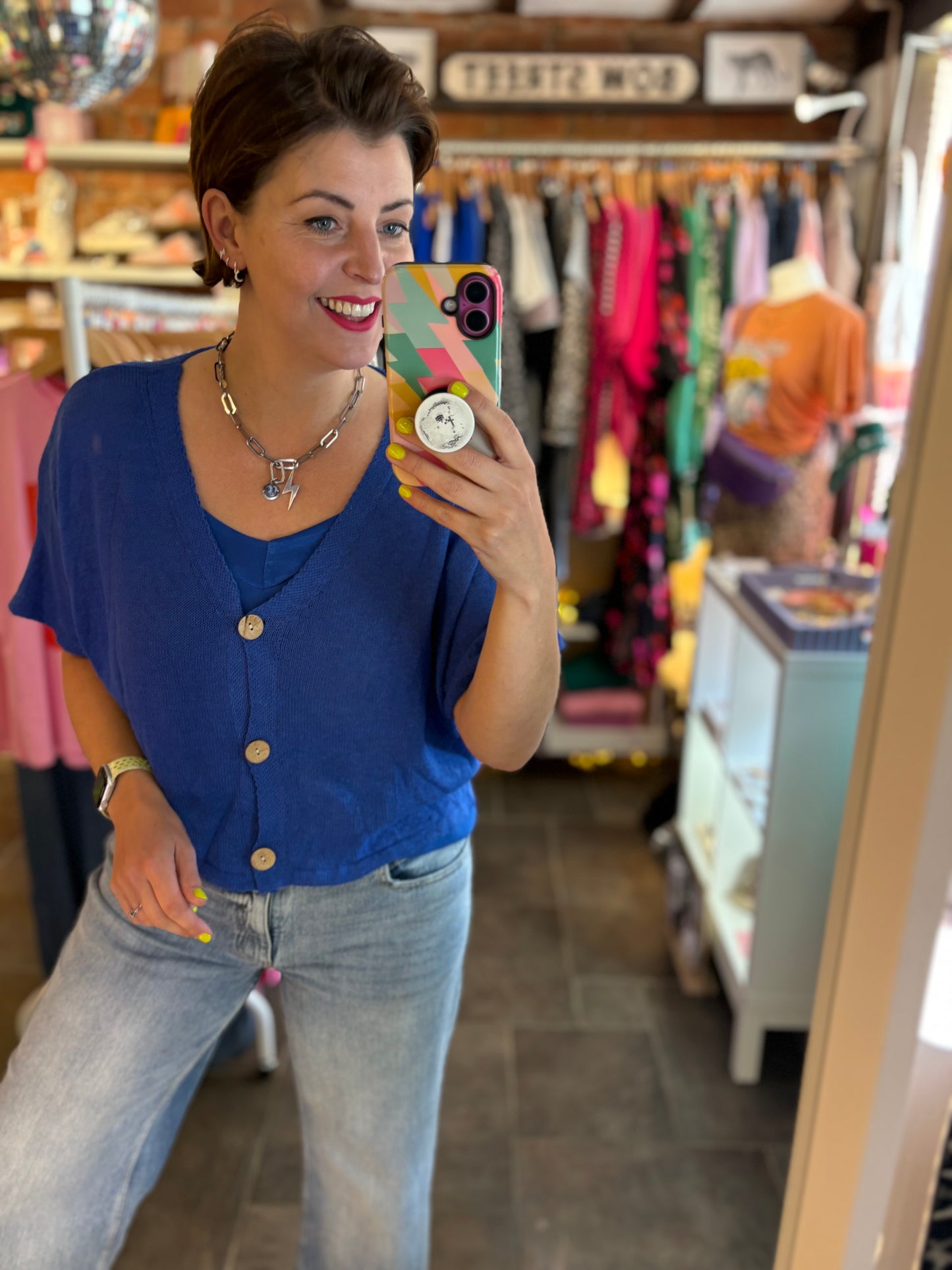 Fine Knit Cropped Cardigan