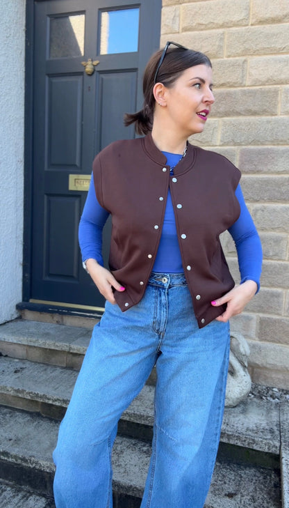 Brown Soft Waistcoat