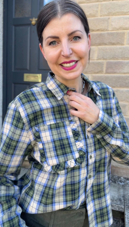 Green & Blue Plaid Shirt