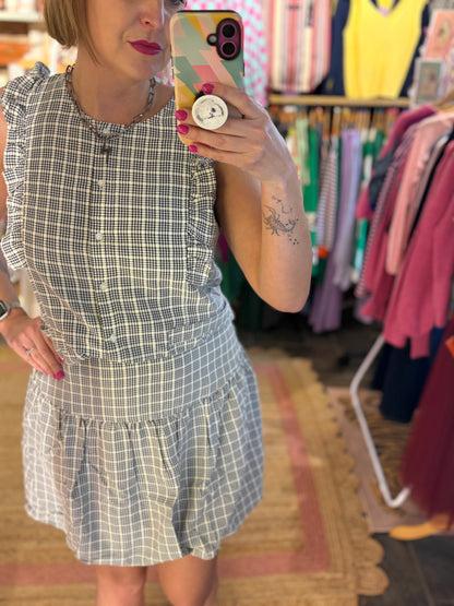 Puff Ball Mini Skirt