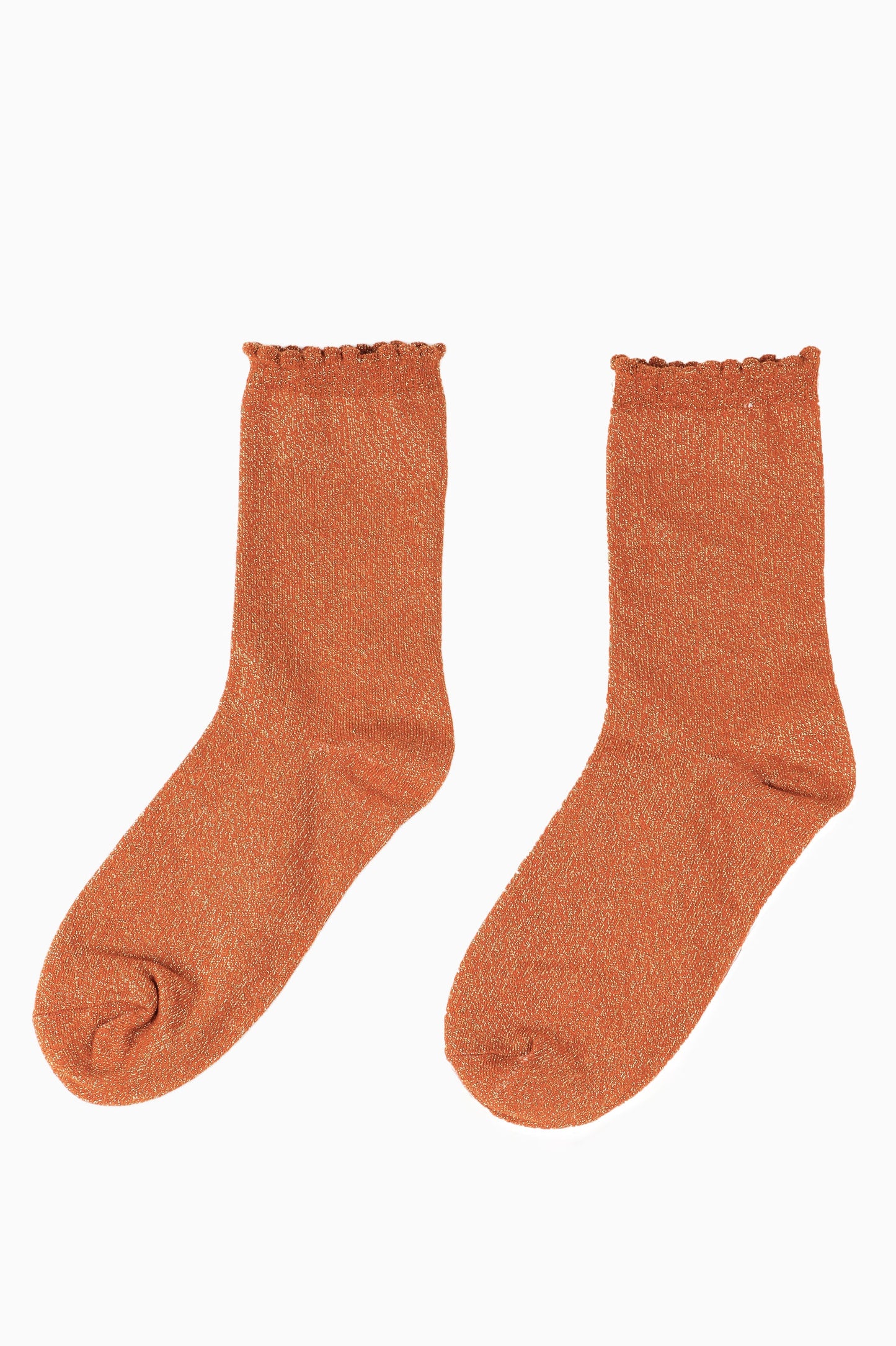 Plain Glitter Cotton Socks