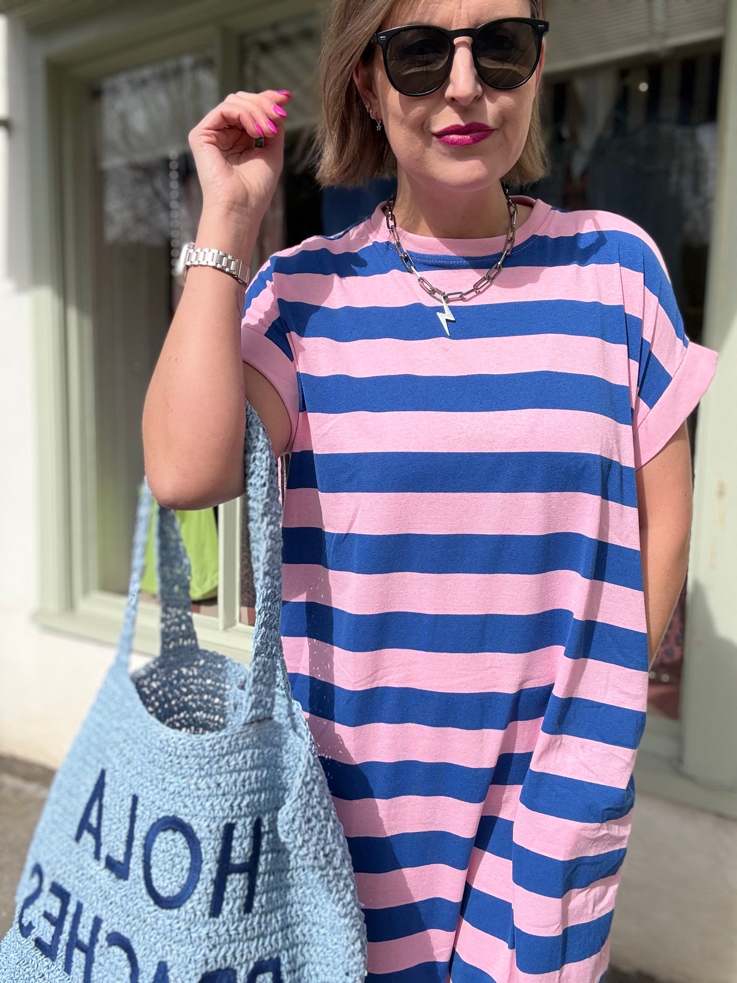 Striped T-Shirt Dress