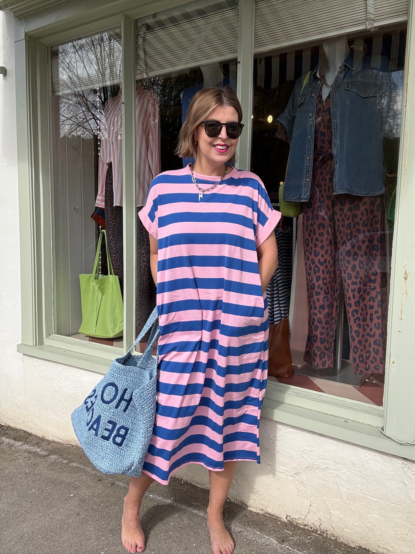 Striped T-Shirt Dress
