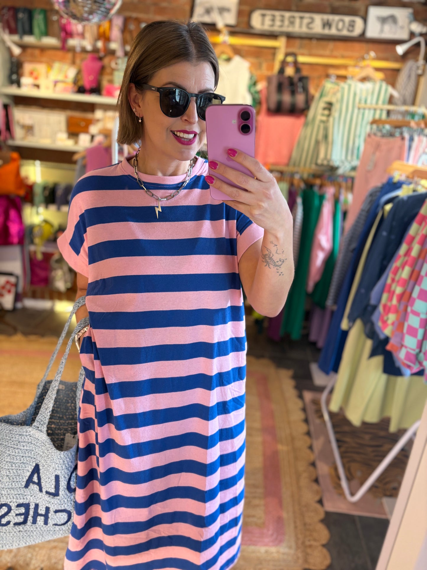 Striped T-Shirt Dress