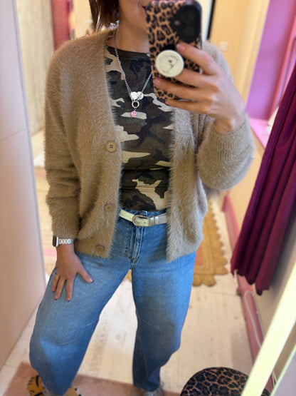 Camo Print Layering Top
