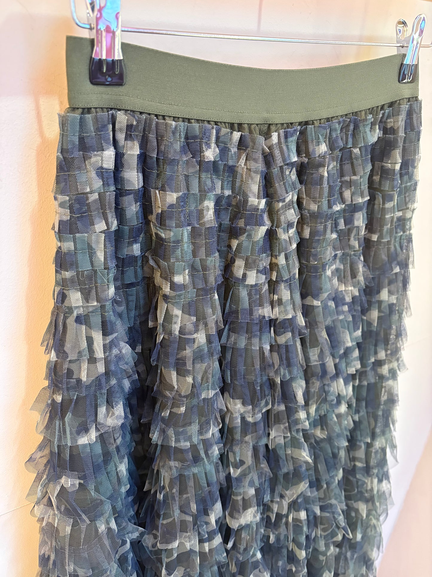 Tulle Frill Maxi Skirt