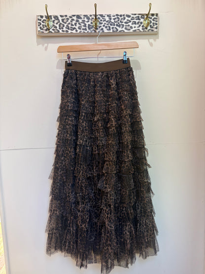 Tulle Frill Maxi Skirt