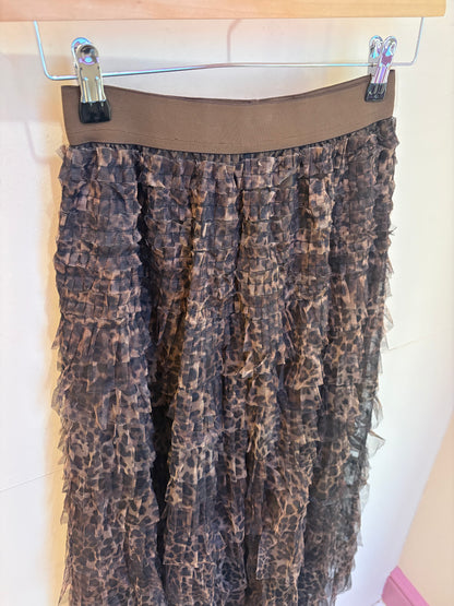 Tulle Frill Maxi Skirt