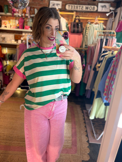 Striped Cotton T-Shirt