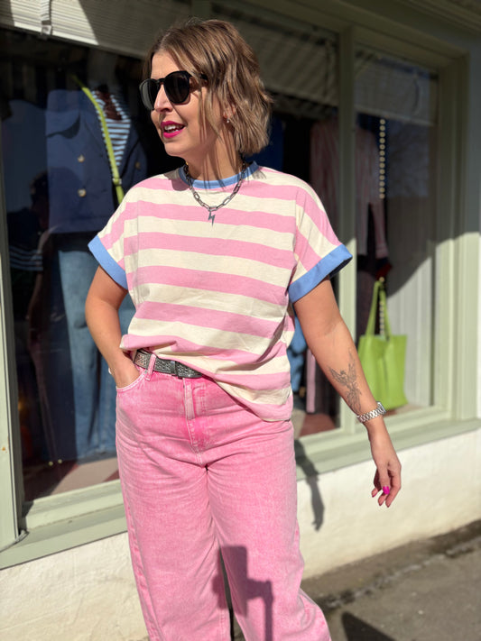 Striped Cotton T-Shirt
