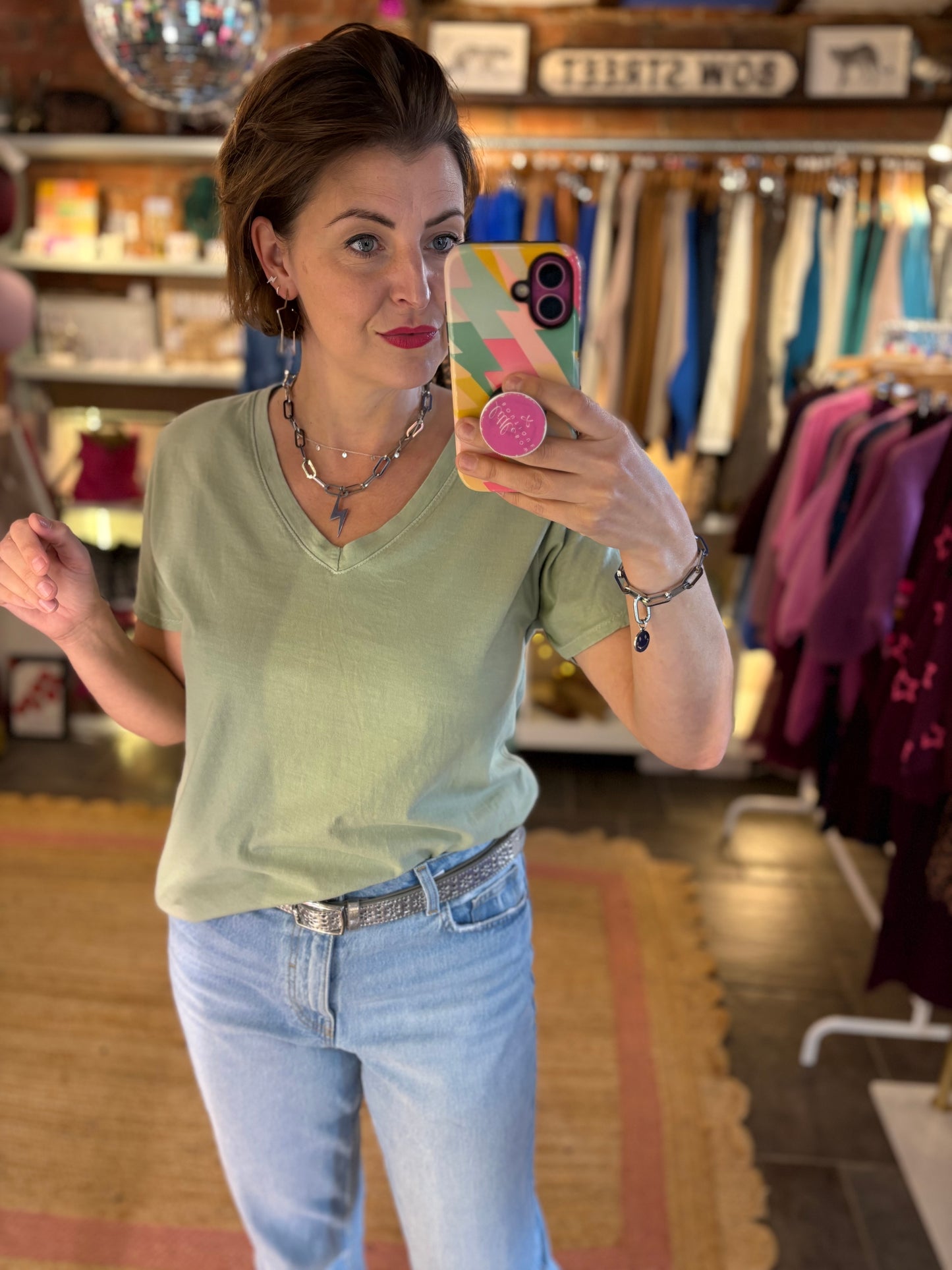 Plain V-Neck T-Shirt