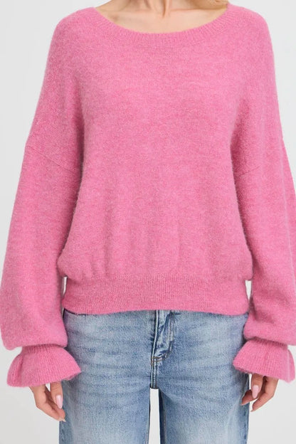 Frill Cuff Relaxed Jumper
